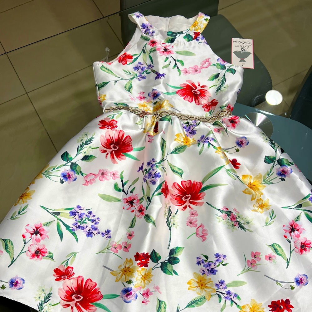 NWT Rare Editions floral embellished Dress size 16